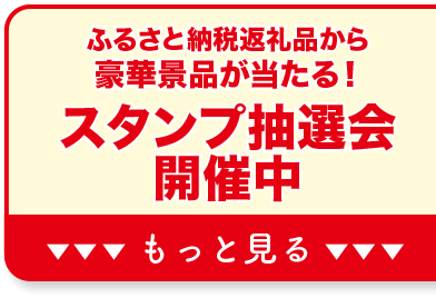 ふるさと納税返礼品から豪華景品が当たる！スタンプ抽選会開催中